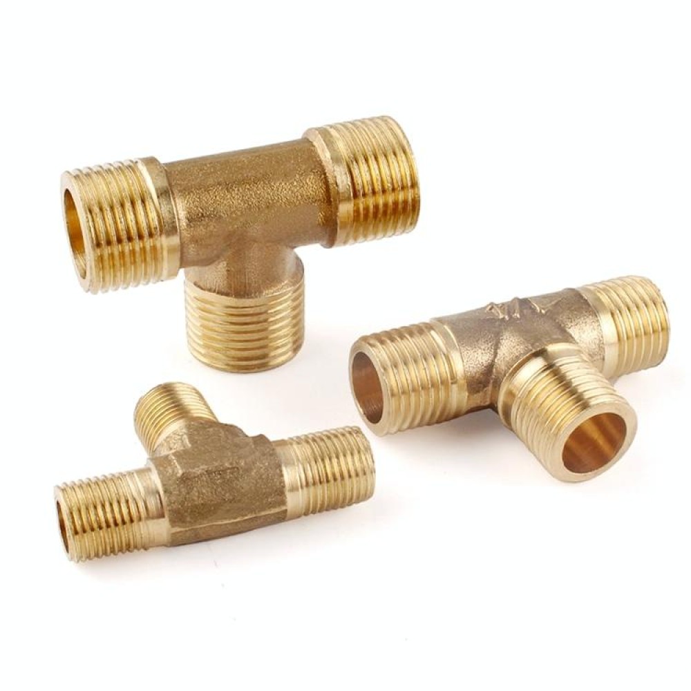 LAIZE External Thread Plumbing Copper Pipe Fittings, Caliber:3 Point(Three Way)