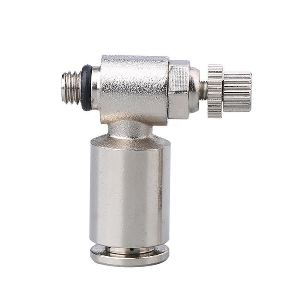 SL6-01 LAIZE Nickel Plated Copper Male Thread Throttle Valve Pneumatic Connector