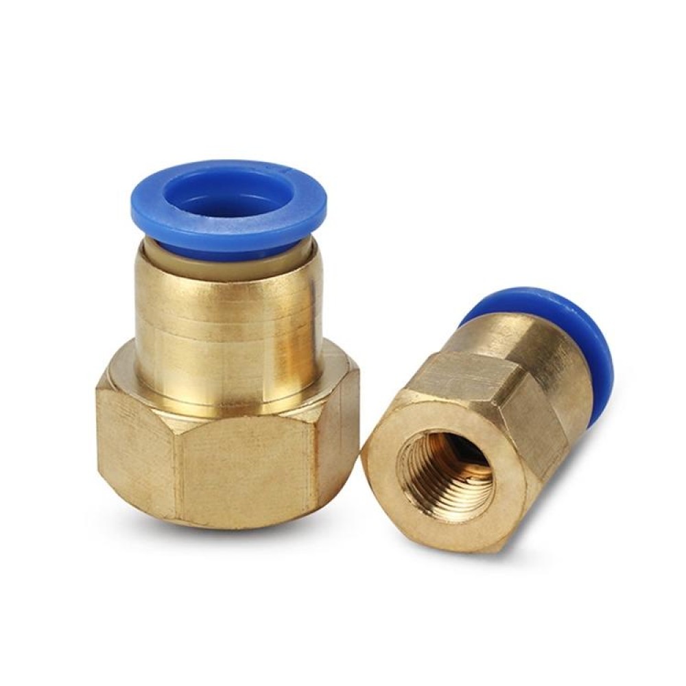 PCF8-04 LAIZE 2pcsFemale Thread Straight Pneumatic Quick Connector