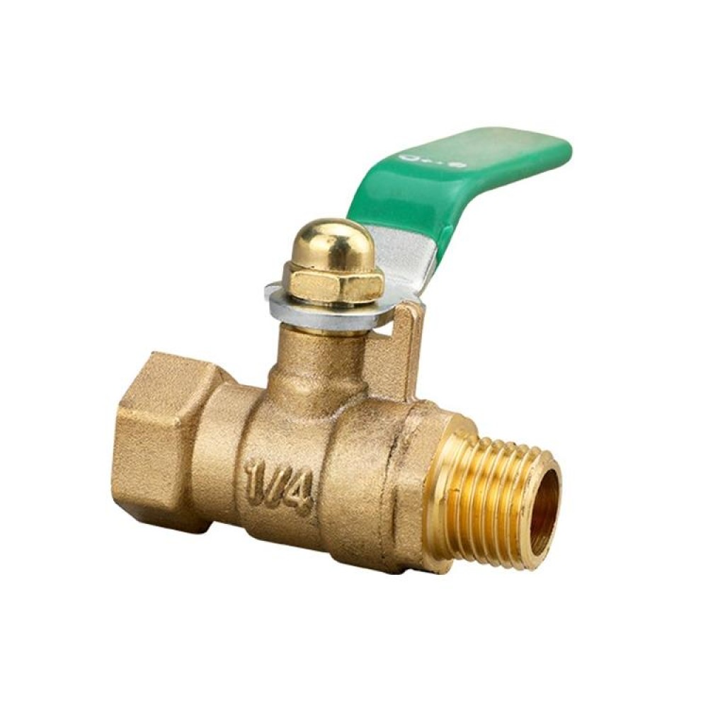 LAIZE Pneumatic Hose Connector Thickened Brass Ball Valve, Size:Inside and Outside 2 Point 1/4 inch