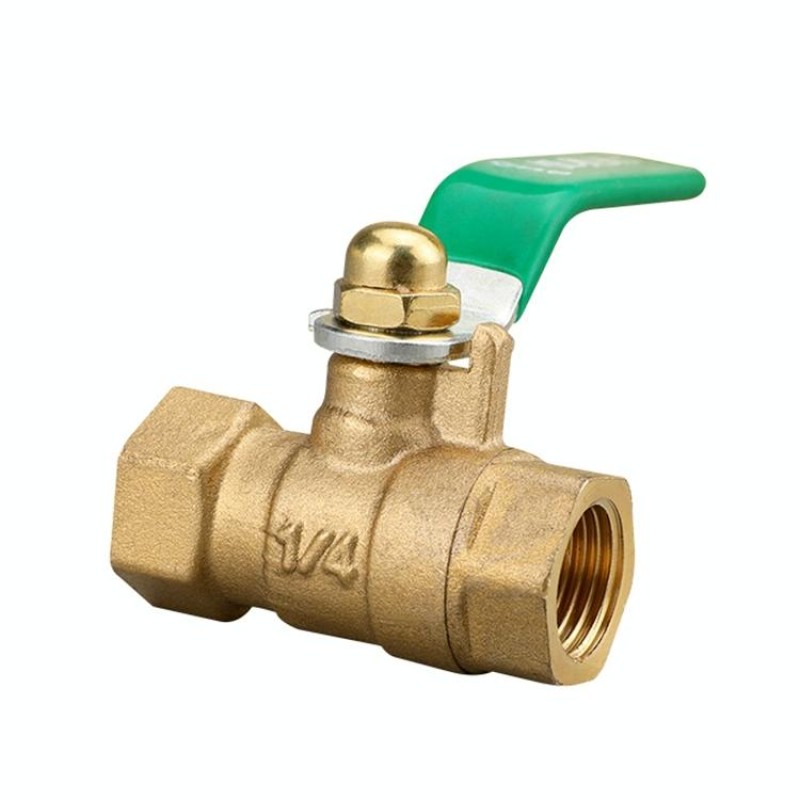 LAIZE Pneumatic Hose Connector Thickened Brass Ball Valve, Size:Double Inside 2 Point 1/4 inch