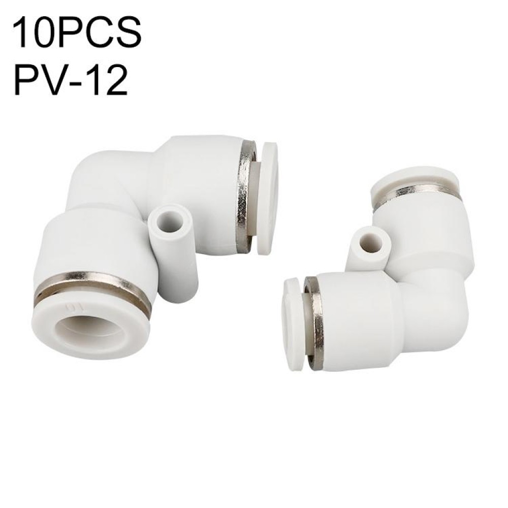 PV-12 LAIZE 10pcs PV Elbow Pneumatic Quick Fitting Connector
