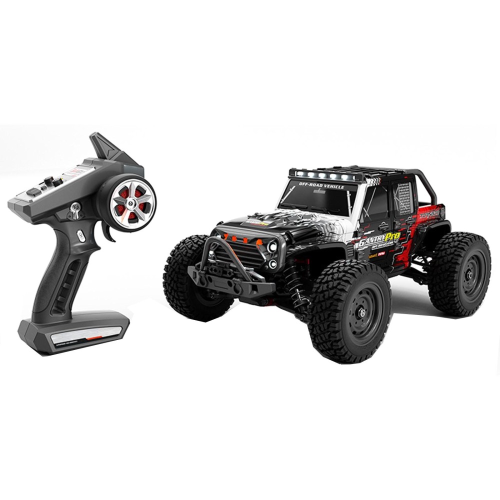 JJR/C Q117C Full Scale Brushless High Speed Off-Road Wrangler Remote Control Car(Black Red)