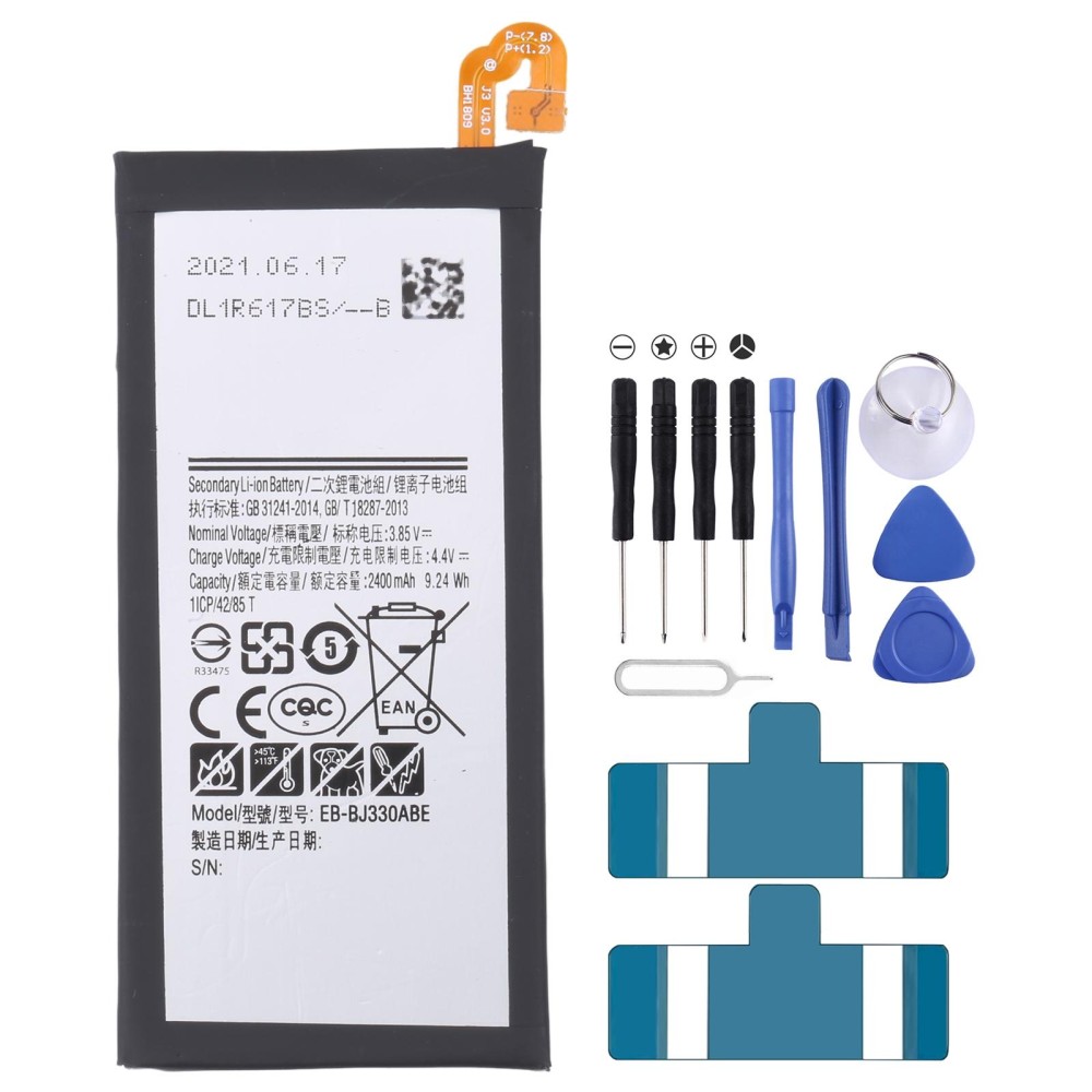 For Samsung Galaxy J3 2017 SM-J330 2400mAh EB-BJ330ABE Battery Replacement