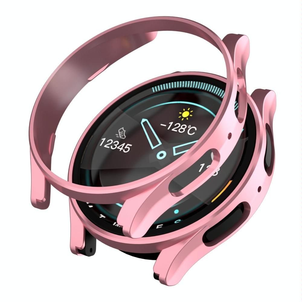 For Samsung Galaxy Watch5 Pro 45mm Fuel Injection Hollow Watch Protective Case(Rose Gold)