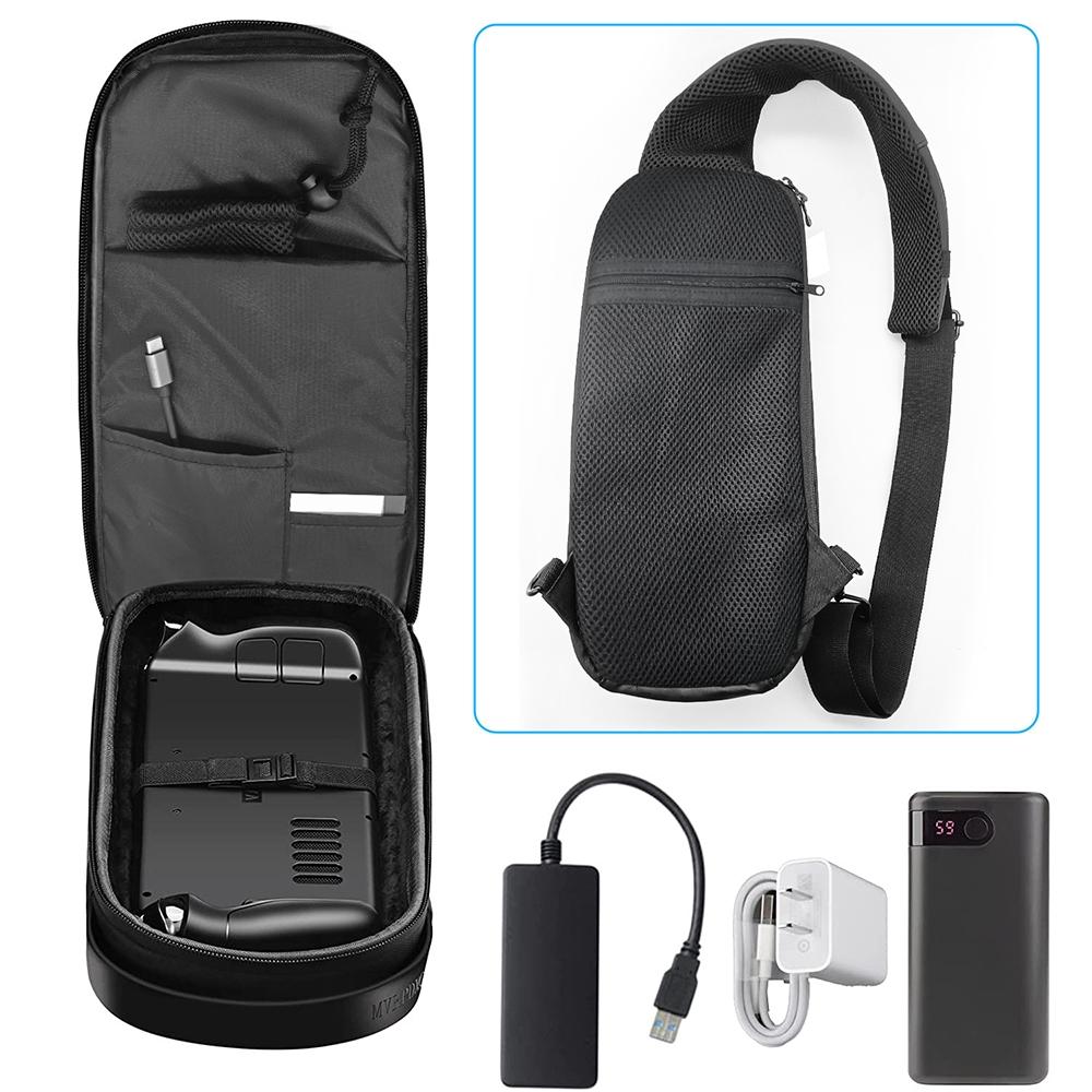 For Steam Deck EVA Portable Storage Crossbody Chest Bag(Black)