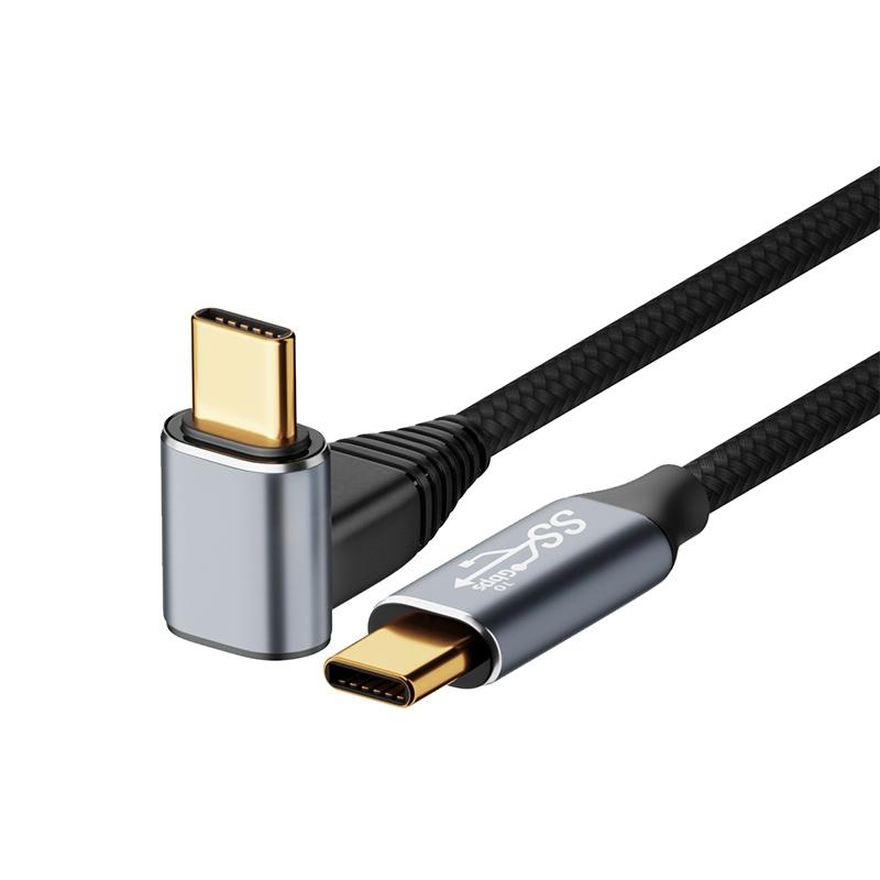 For Steam Deck Gen2 100W USB-C/Type-C Male to USB-C/Type-C Male Stereo Curved Data Cable, Length:0.5m