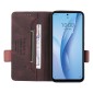 For ZTE Libero 5G III Magnetic Clasp Leather Phone Case(Brown)