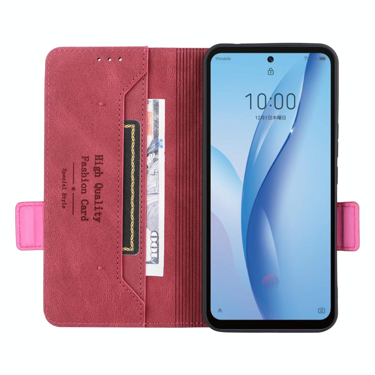 For ZTE Libero 5G III Magnetic Clasp Leather Phone Case(Red)