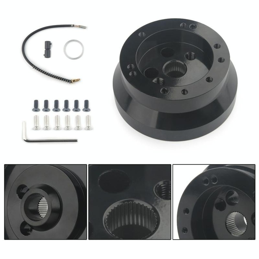 For Chevrolet 5 & 6 Hole Steering Wheel Polished Hub Adapter, Style:Type B