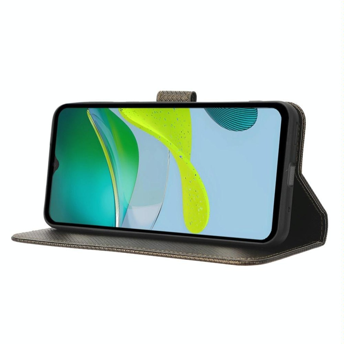 For Motorola Moto E13 4G Diamond Texture Leather Phone Case(Brown)