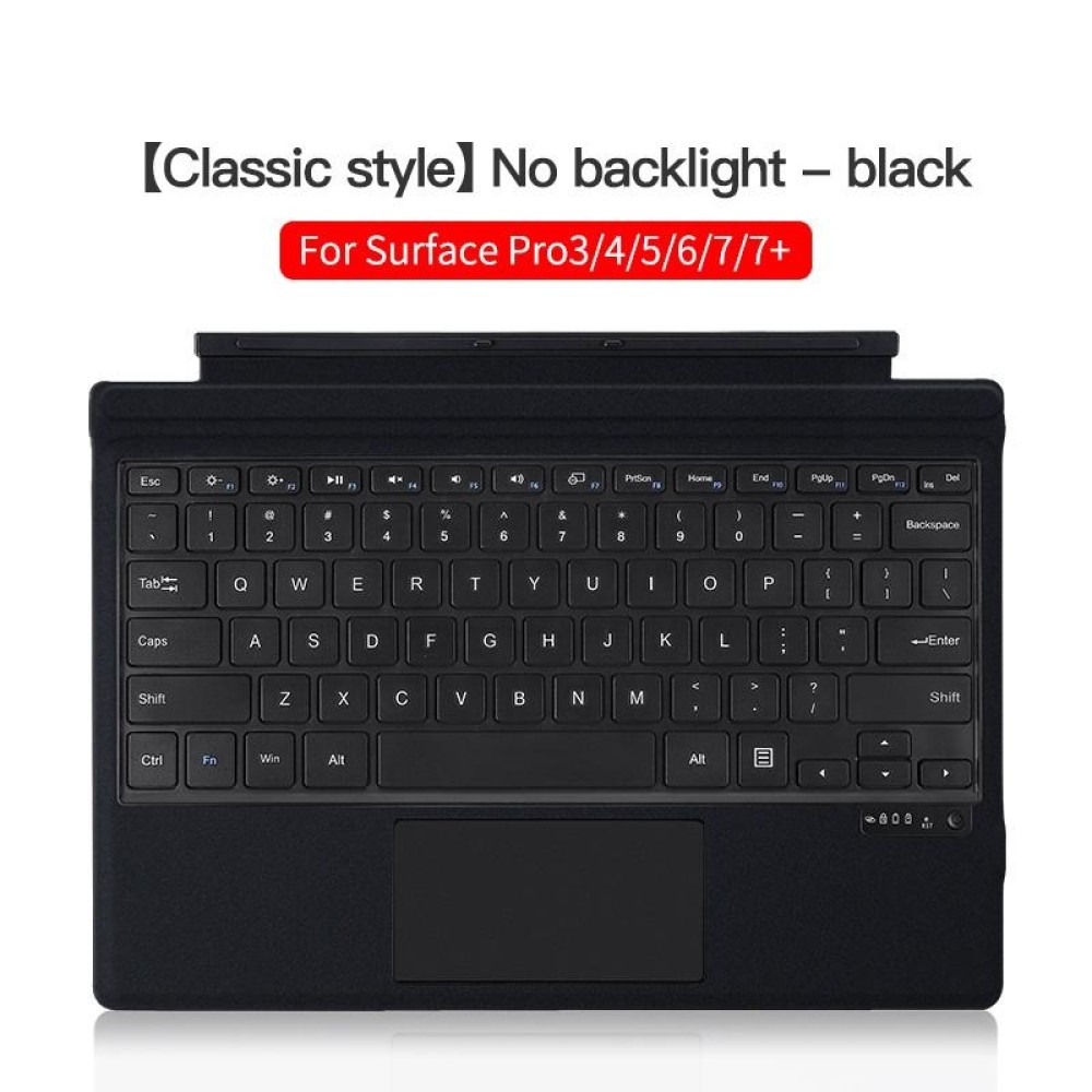 For Microsoft Surface Pro 3 / 4 / 5 / 6 / 7 / 7+ Magnetic Bluetooth Keyboard