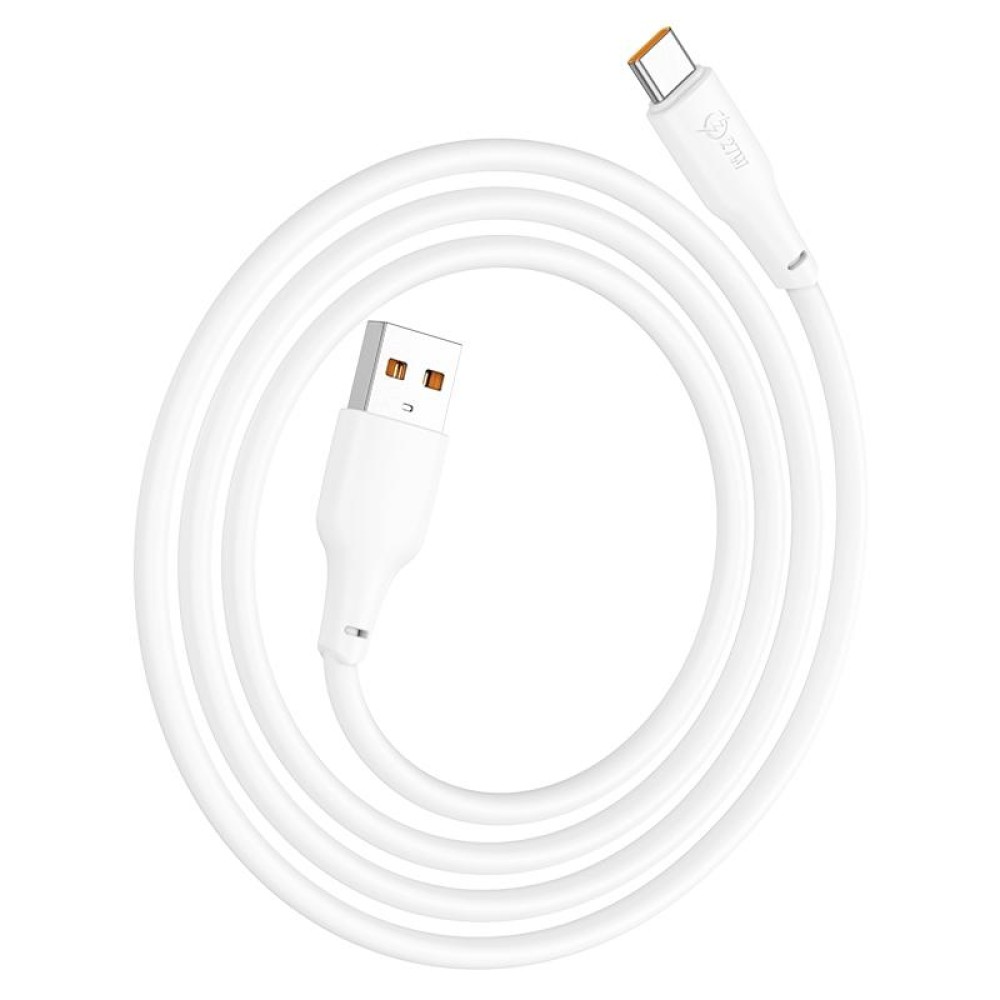 hoco X93 27W USB to USB-C/Type-C Data Cable, Length:1m(White)