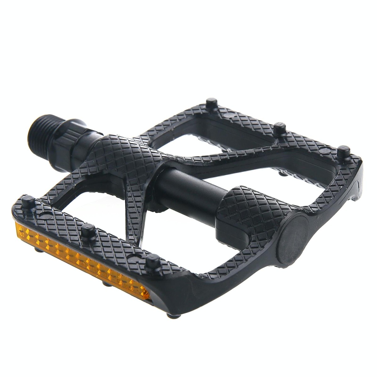 B610 1 Pair Mountain Bicycle Carbon Fiber Palin Bearing Pedals(Black)