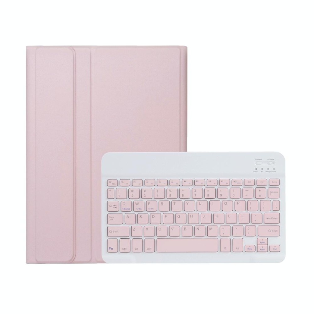 For OPPO Pad 2 11.61 inch 2023 OP13 Lambskin Texture Ultra-thin Detachable Bluetooth Keyboard Leather Case(Pink)