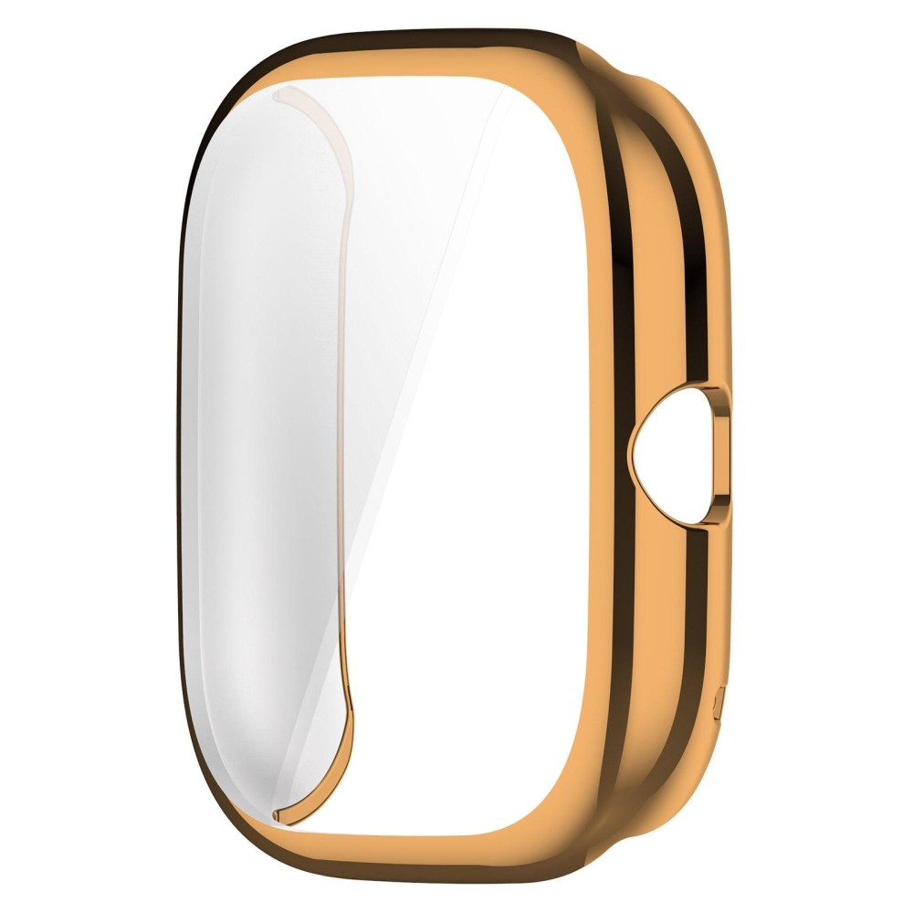 For Amazfit GTS4 Mini Full Coverage TPU Electroplating Watch Protective Case(Rose Gold)