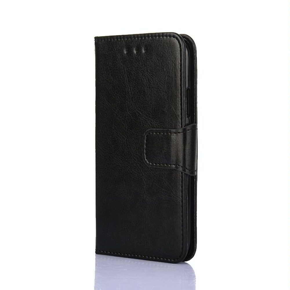 For Tecno Spark 10 4G Crystal Texture Leather Phone Case(Black)