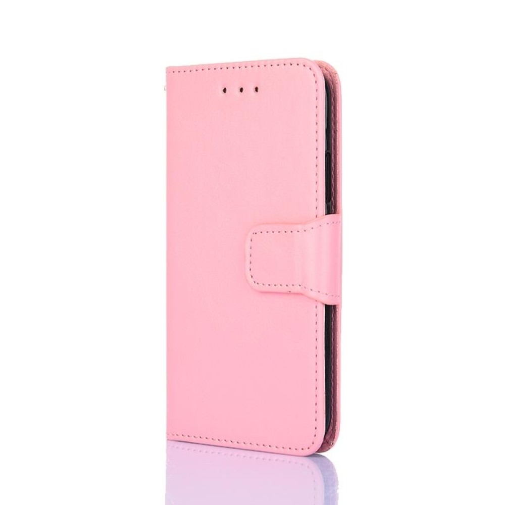 For Tecno Spark 10 4G Crystal Texture Leather Phone Case(Pink)