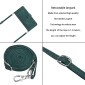 For Samsung Galaxy A14 5G Skin Feel Stripe Pattern Leather Phone Case with Lanyard(Green)