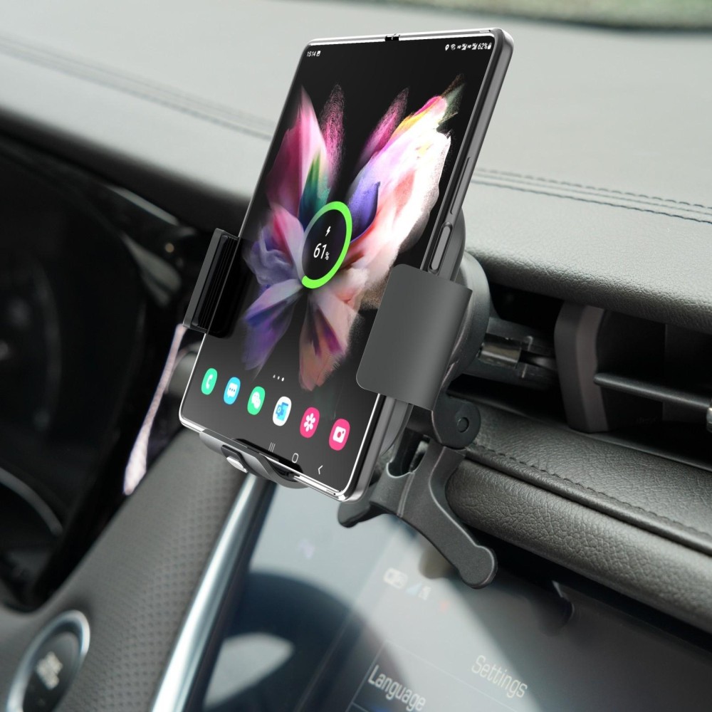 For Samsung Galaxy Z Fold4 / 3 S3 Dual Coil Car Phone Holder Wireless Charger