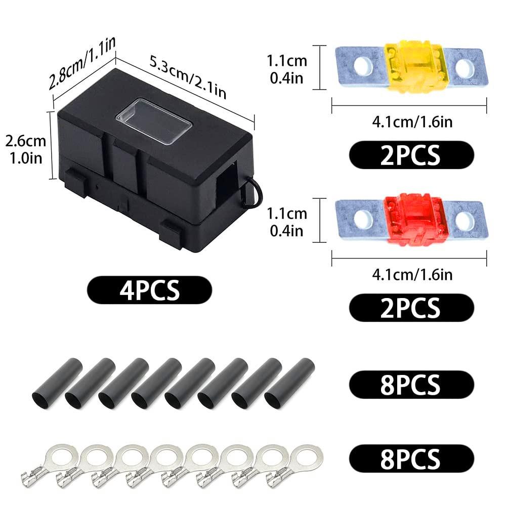 4 in 1 ANS-H Car Fuse Holder Fuse Box, Current:30A