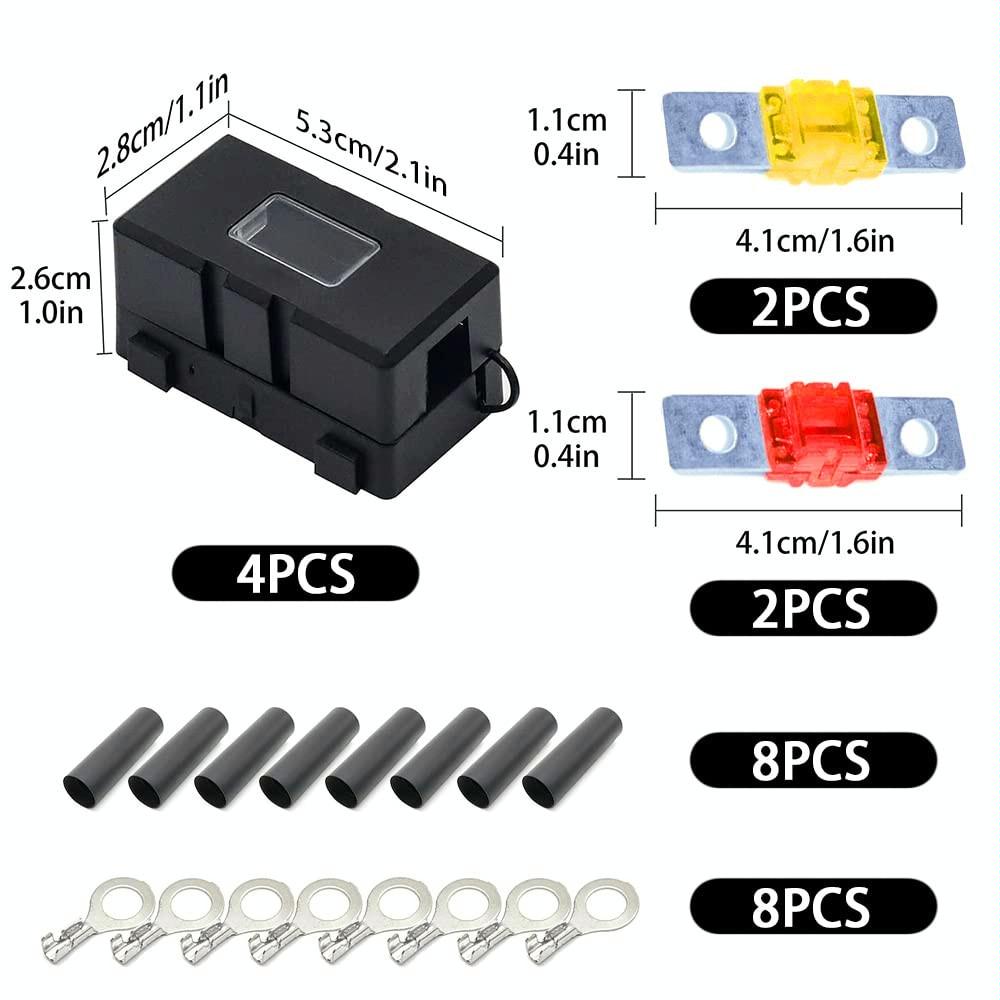 4 in 1 ANS-H Car Fuse Holder Fuse Box, Current:150A