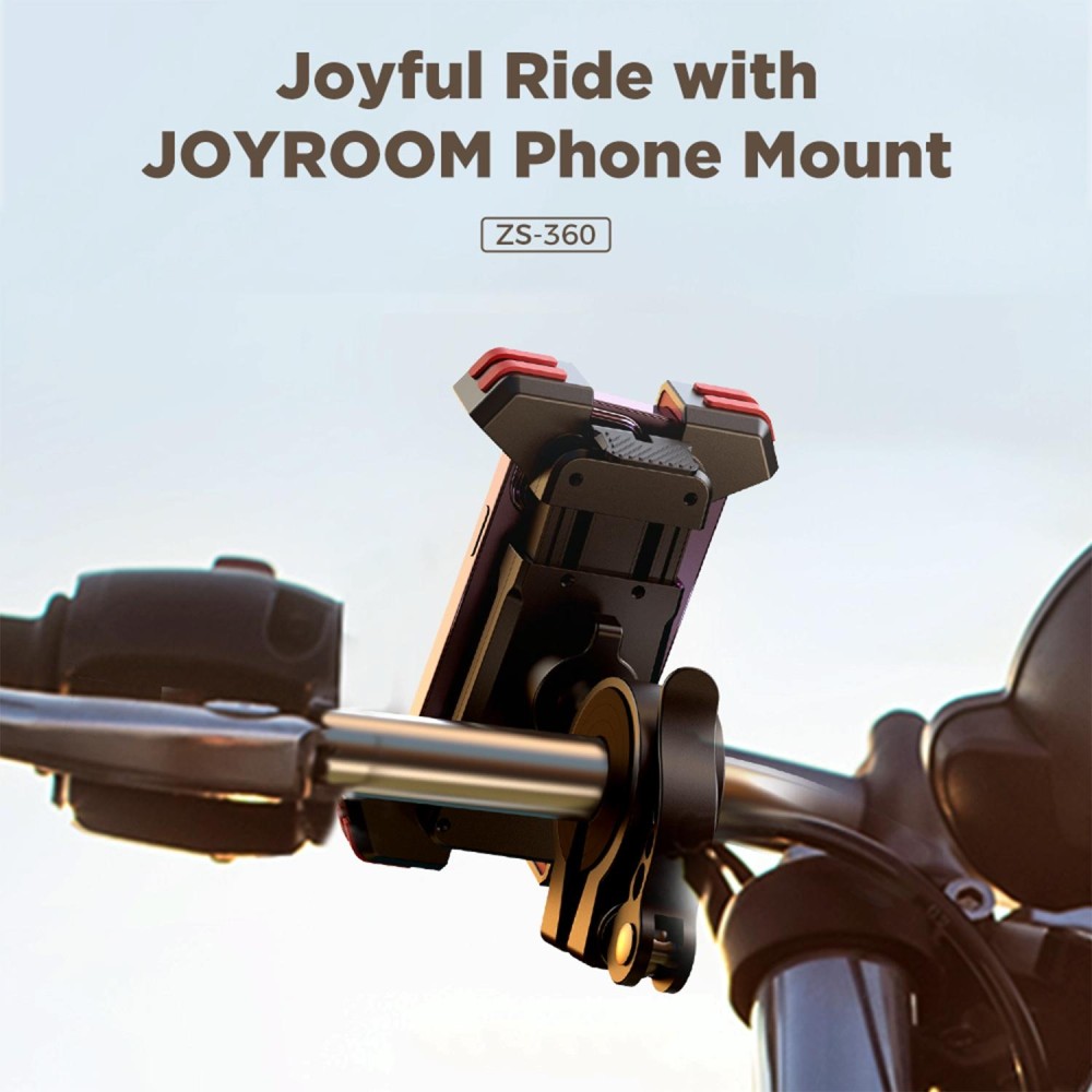 JOYROOM JR-ZS360 Bicycle Handle Phone Mount Compatible with 4.7-6.8 inch(Black)