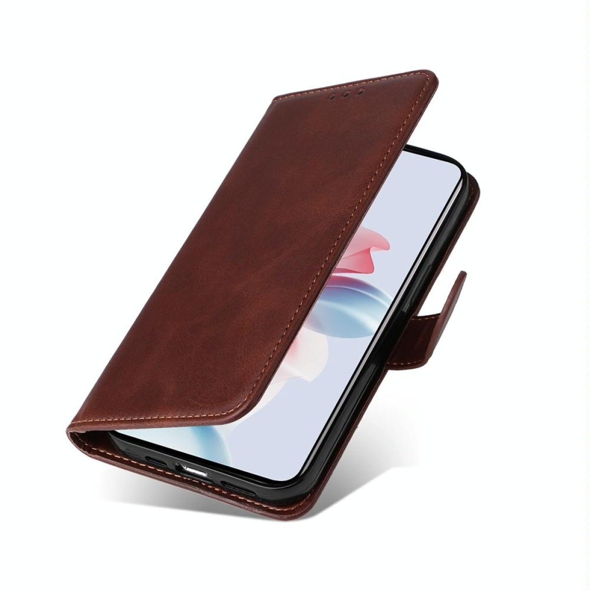 For OPPO Reno11 F Global / F25 Pro Global Classic Calf Texture Flip Leather Phone Case(Brown)