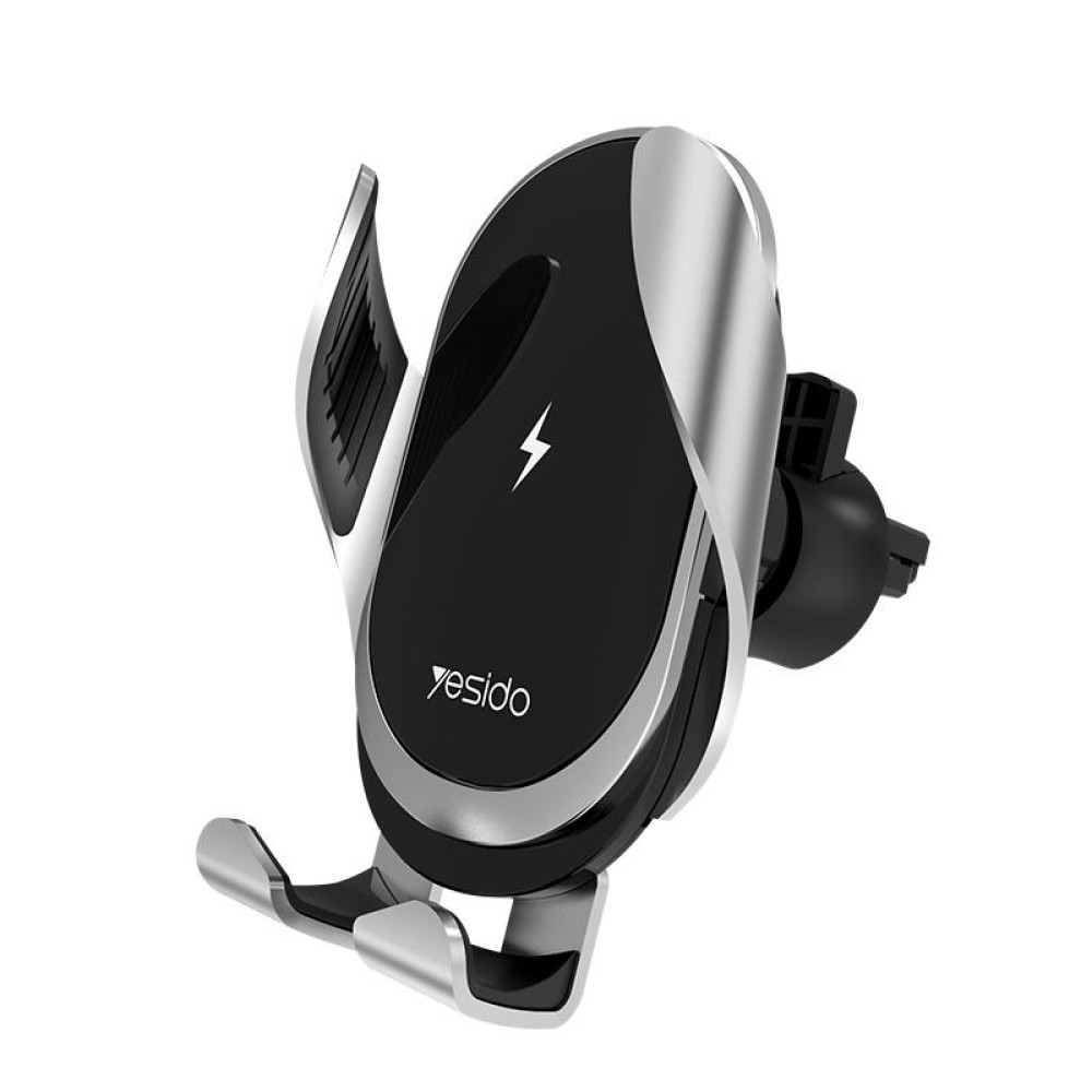 Yesido C78 Car Automatic Clamping 15W Qi Wireless Charger Phone Holder(Black)