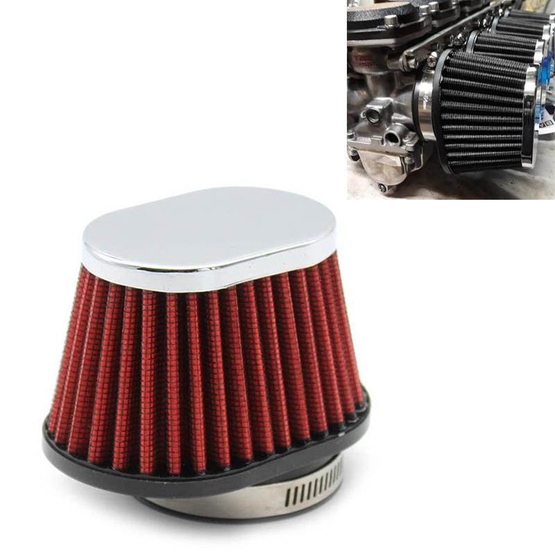 60mm XH-UN073 Mushroom Head Style Car Modified Air Filter Motorcycle Exhaust Filter(Red)