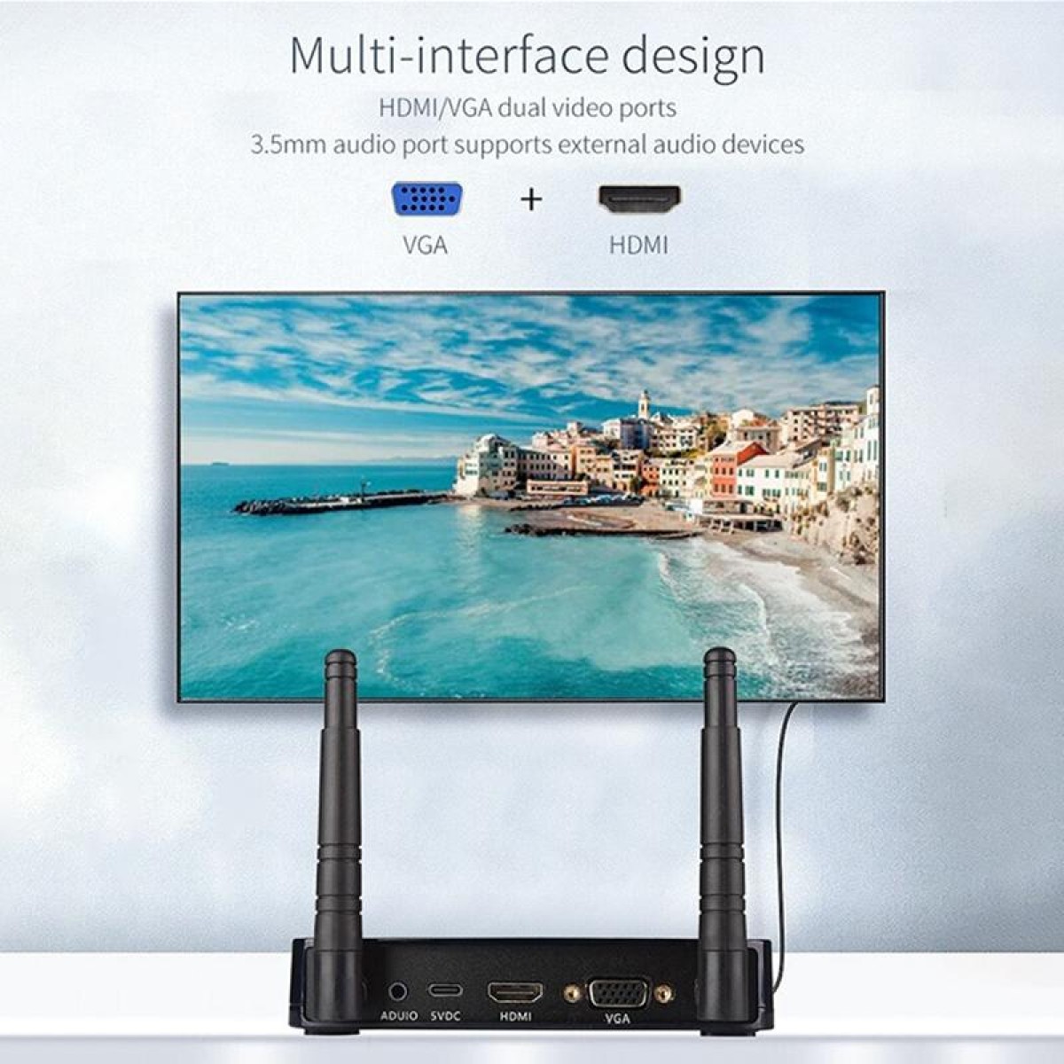 Measy UHD200 Wireless HDMI Transmitter and Receiver, Transmission Distance: 100m