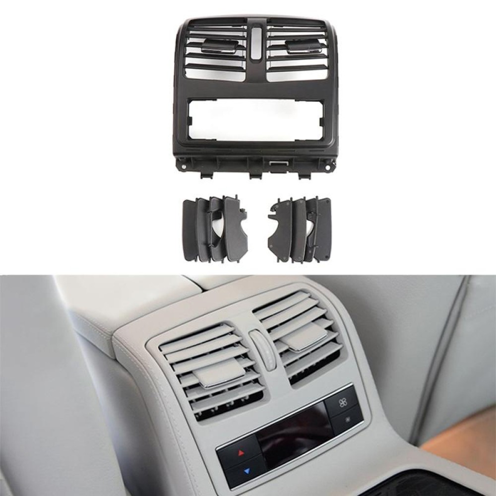 For Mercedes-Benz CLS W218 Car Rear Air Conditioner Air Outlet Panel 21883004549116, Style:High Version(Black)