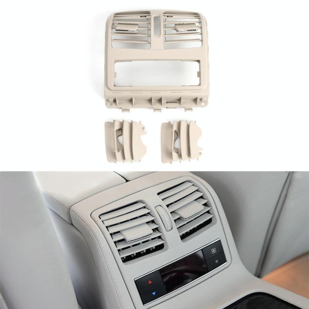 For Mercedes-Benz CLS W218 Car Rear Air Conditioner Air Outlet Panel 21883004548R99, Style:High Version(Mercerized Beige)