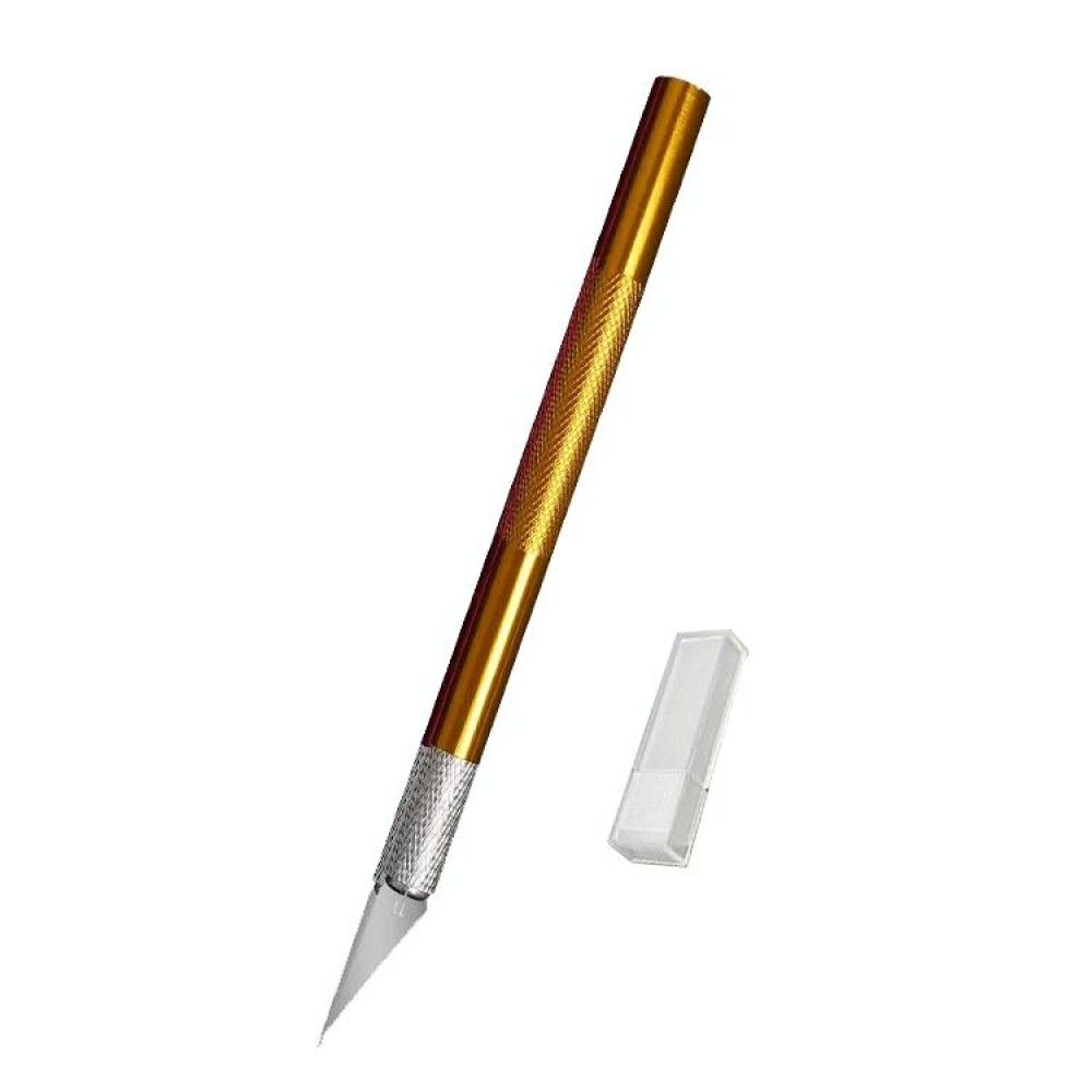 6 in 1 Aluminum Alloy DIY Carving Tool Handmade Pen Knife(Gold)