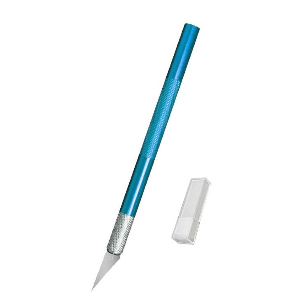 6 in 1 Aluminum Alloy DIY Carving Tool Handmade Pen Knife(Blue)