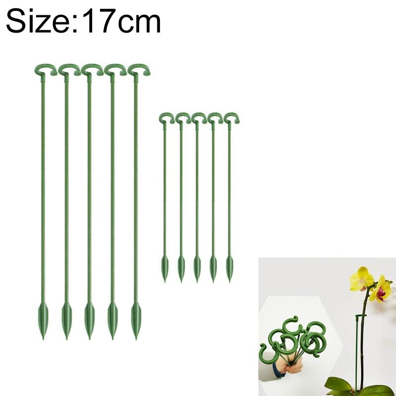 10pcs Plant Potted Flower Shape Support Rod Fixed Anti-lodging Leaf Guard Frame, Size:17cm
