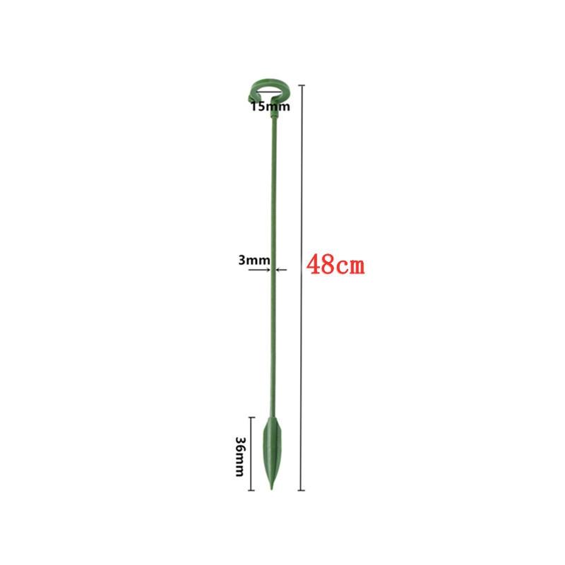 10pcs Plant Potted Flower Shape Support Rod Fixed Anti-lodging Leaf Guard Frame, Size:48cm