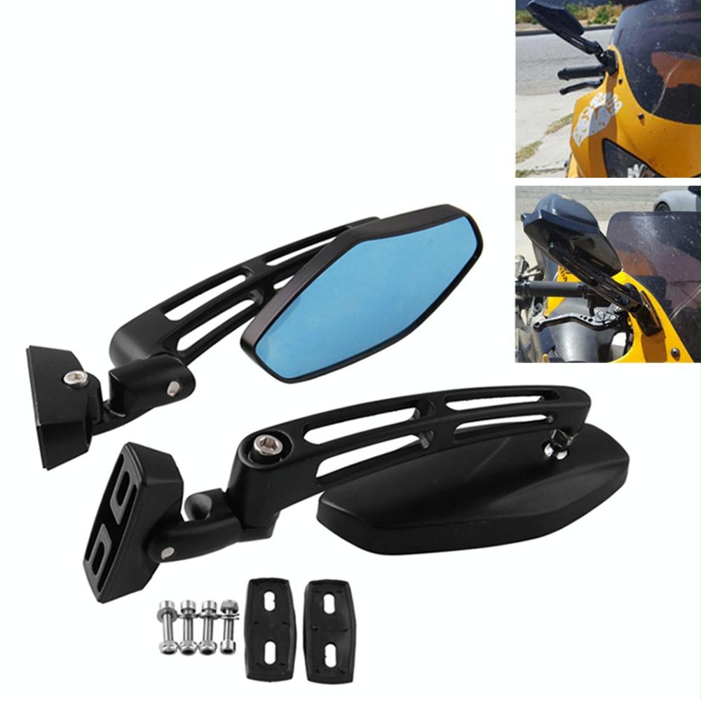 1Pair SF-062 Motorcycle Modified Rearview Mirror Reflective Mirror(Black)