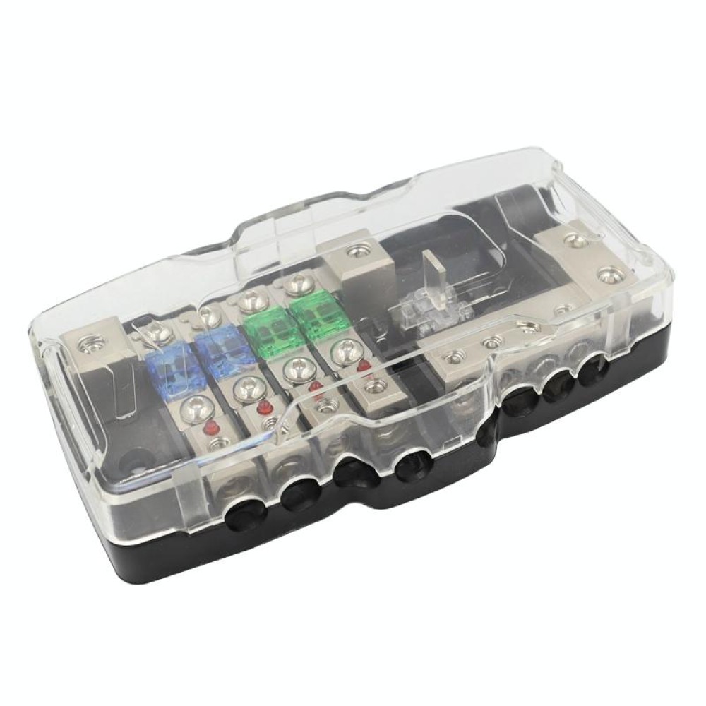 CP-0721 Orvac 0-4 GA 4 Circuit HD Fuse Power Distribution Block Ground Buss with LED Indicator