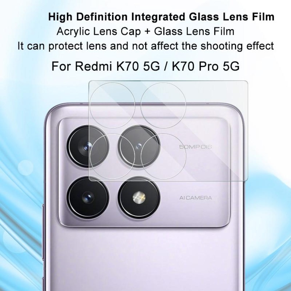 For Xiaomi Redmi K70 5G/K70 Pro 5G/K70E 5G imak High Definition Integrated Glass Lens Film