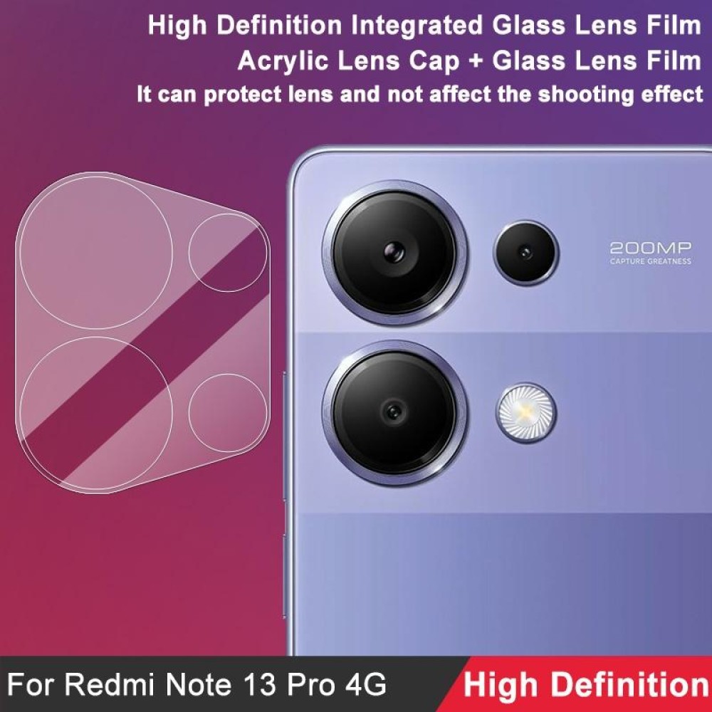 For Xiaomi Redmi Note 13 Pro 4G Global imak High Definition Integrated Glass Lens Film
