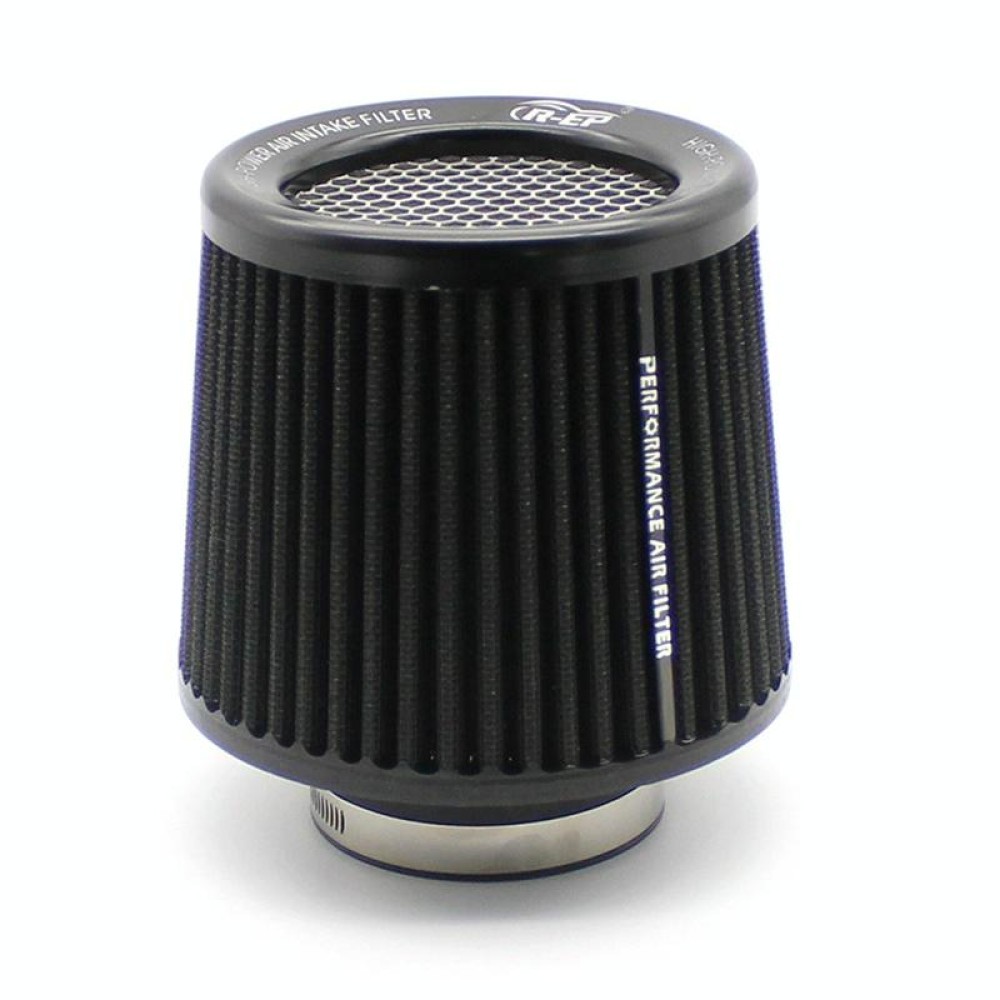 XH-UN077-079 Car High Flow Cold Cone Engine Air Intake Filter, Size:89mm(Black)