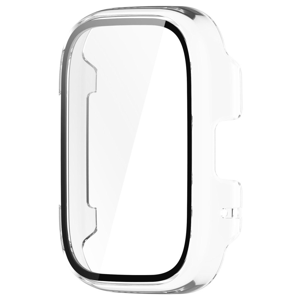 For Redmi Watch 3 Lite PC + Tempered Film Integrated Watch Protective Case(Transparent)