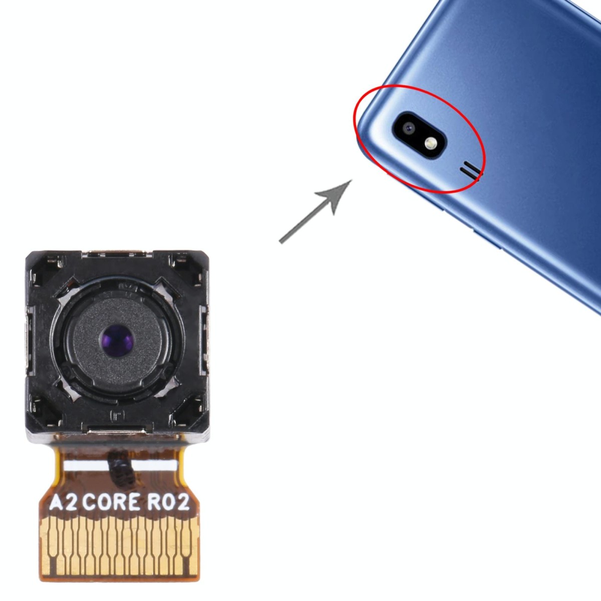 For Samsung Galaxy A2 Core  Original Back Facing Camera