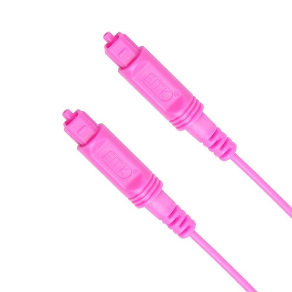 20m EMK OD2.2mm Digital Audio Optical Fiber Cable Plastic Speaker Balance Cable(Pink)