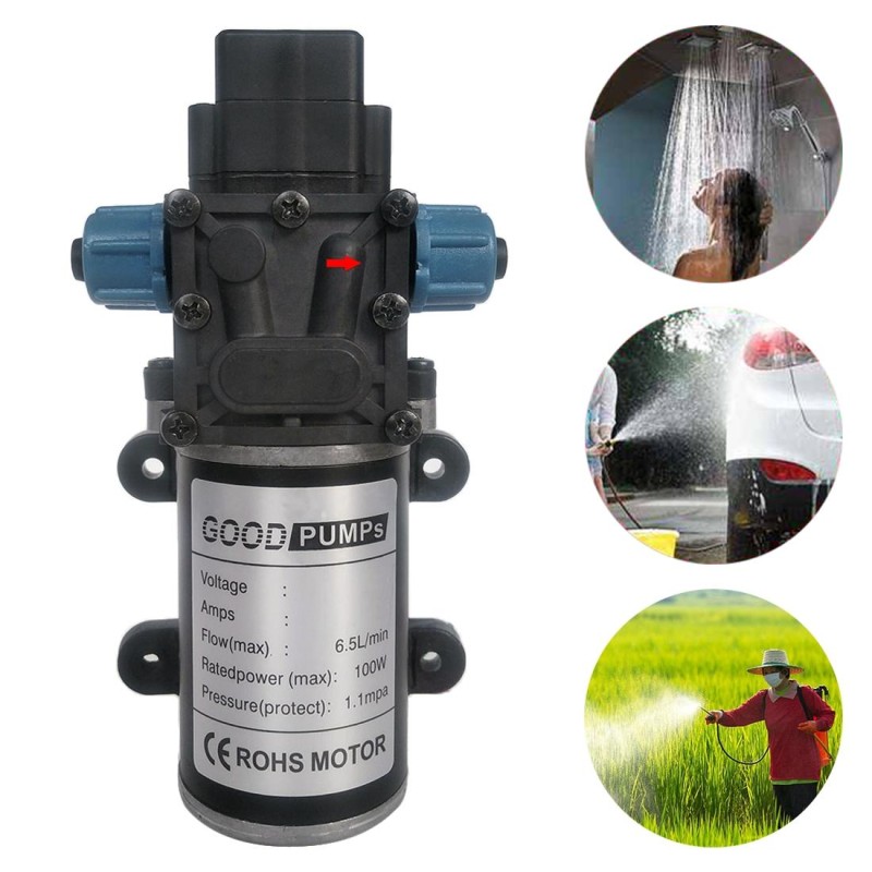 DC12V 100W Reflux Double Thread Positive Pump Diaphragm 8L Atomizing Spray Water Pump for Car Washing / Irrigation