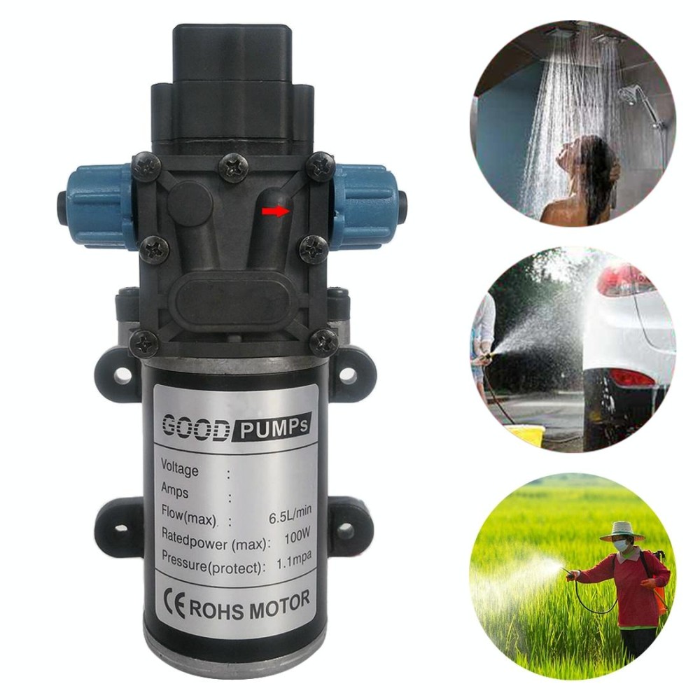 3215-YB DC48V 100W Smart Double Thread Positive Pump Diaphragm 8L Atomizing Spray Water Pump for Car Washing / Irrigation