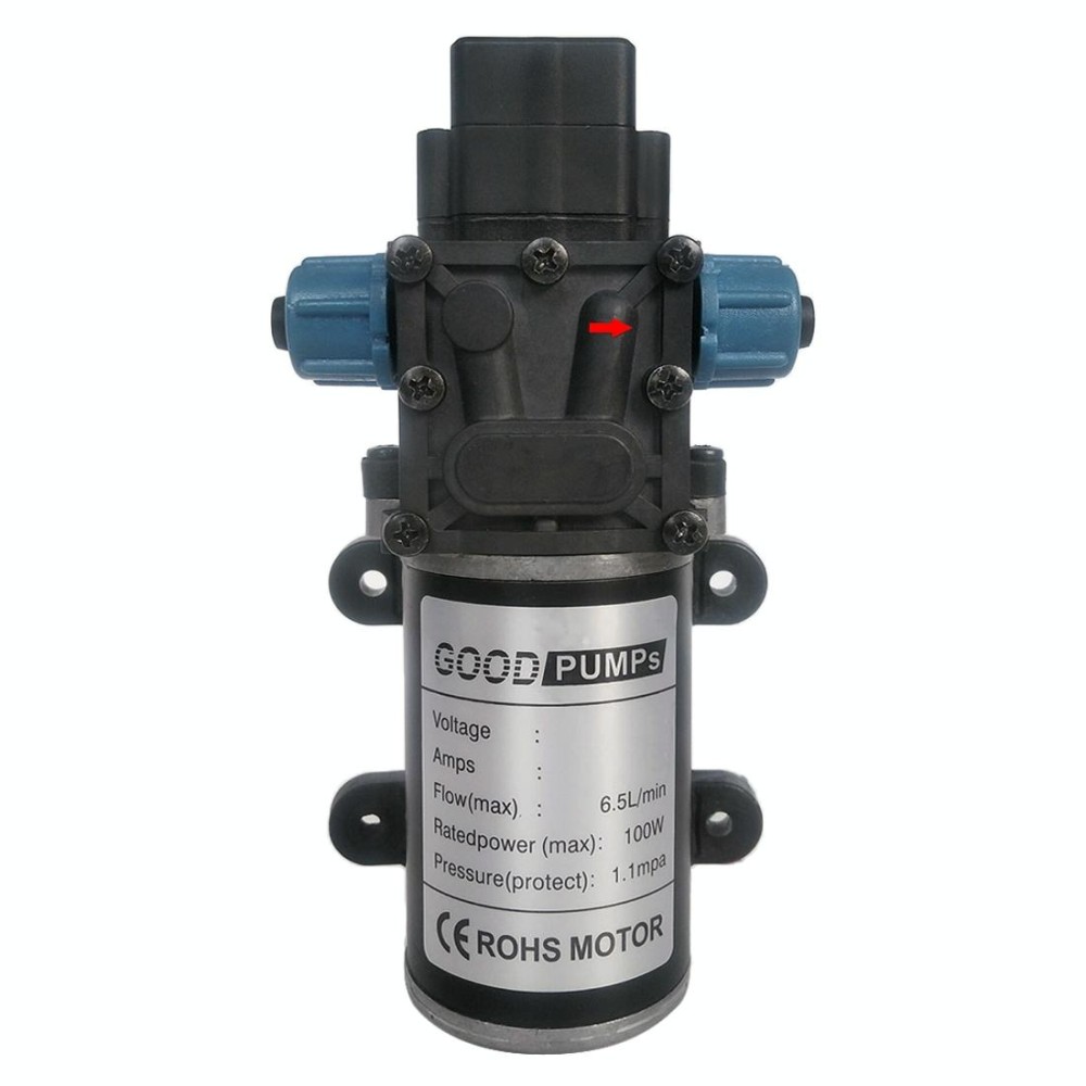 3215-YB DC48V 100W Smart Double Thread Positive Pump Diaphragm 8L Atomizing Spray Water Pump for Car Washing / Irrigation