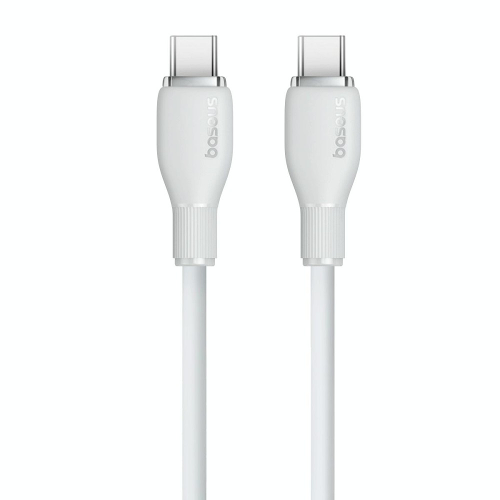 Baseus Pudding Series 100W Type-C to Type-C Fast Charging Data Cable, Length:2m(White)
