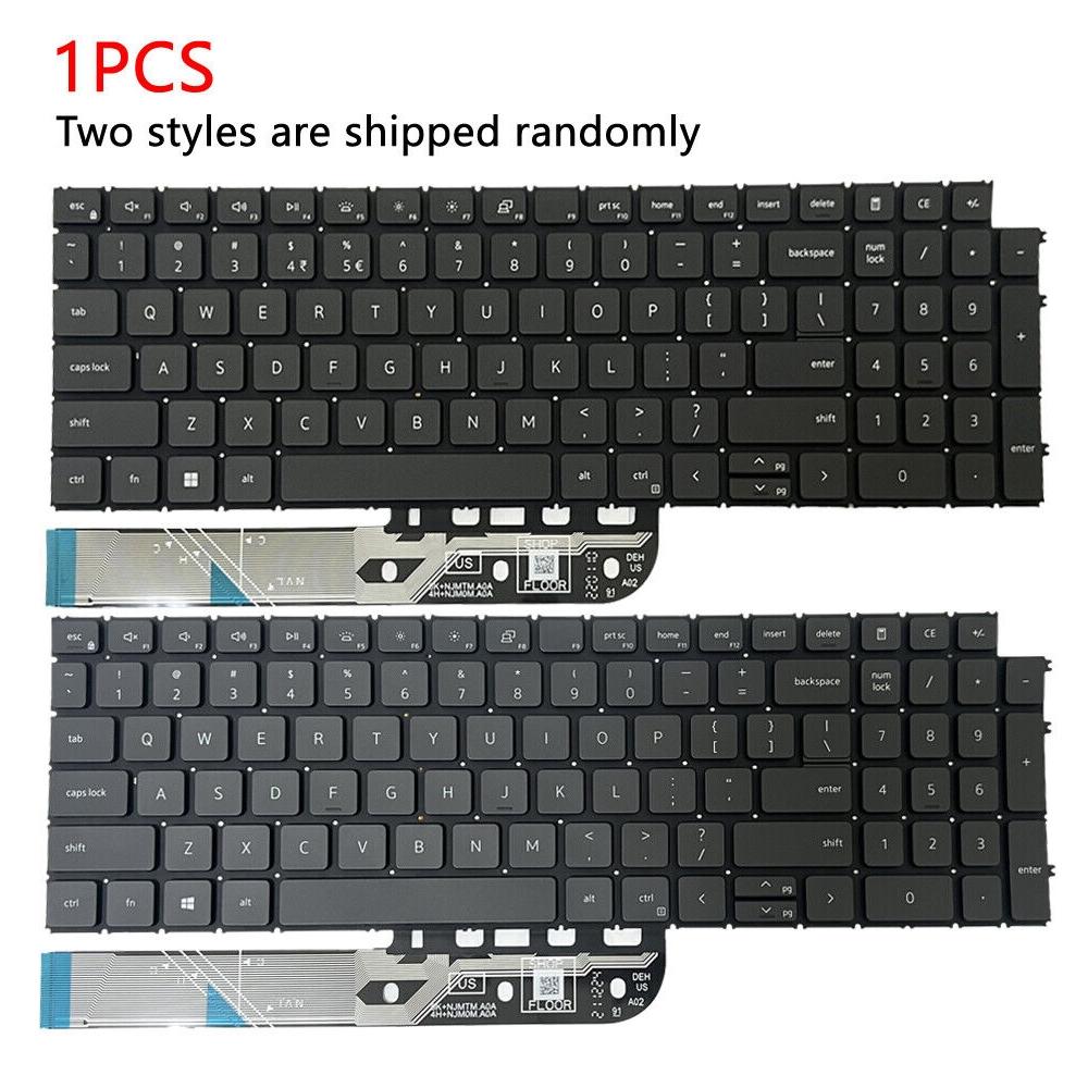 For Dell Inspiron 15-3511 3515 5510 7510 16-7610 US Version Backlight Laptop Keyboard(Black)